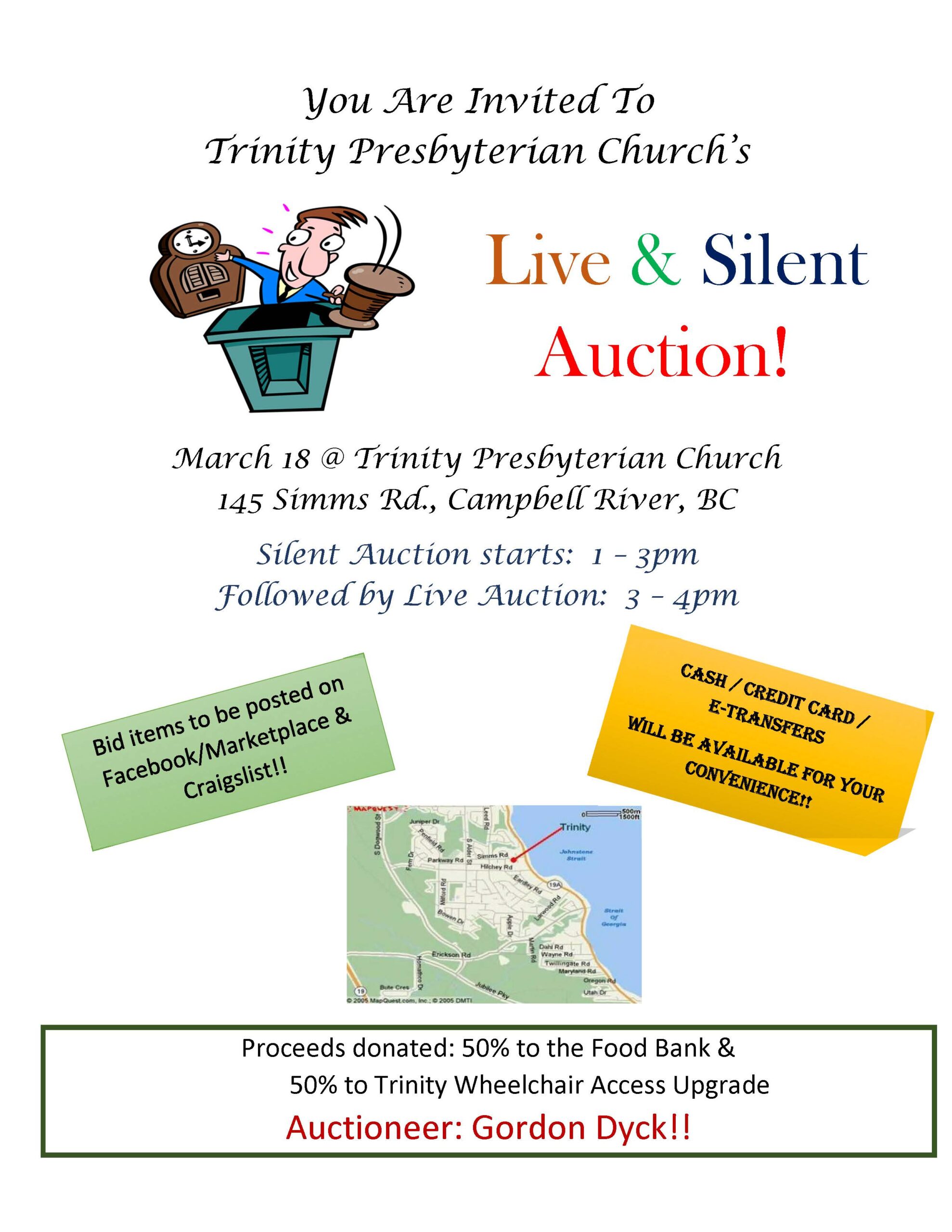 Trinity Presbyterian Church’s Live & Silent Auction!
